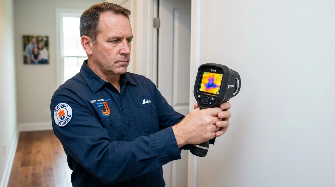 Thermal imaging leak detection by Johns Plumbing LLC in Shady Side